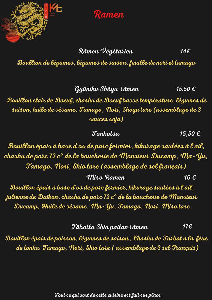 Kmc ramen Bayonne - Menu Image 3